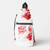 Liebes-Schultertasche Crossbody Bag (Vorderseite)