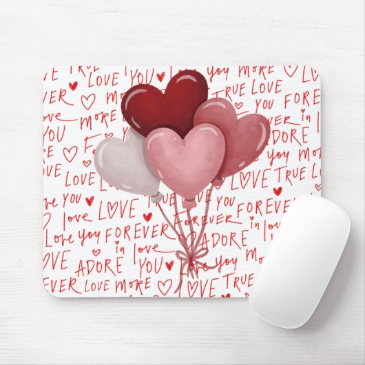 Liebes-Schwingungen-Mauspad Mousepad (Mit Mouse)