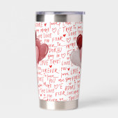 Liebes-Schwingungen-Wasserflasche Thermobecher (Links)