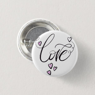 Liebes-Skript-Button Pin   Chic-minimalistisches H Button