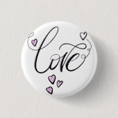 Liebes-Skript-Button Pin | Chic-minimalistisches H Button (Vorderseite)