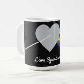Liebes-Spektrum Kaffeetasse (Vorderseite Links)