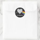 Liebes-Spektrum Runder Aufkleber (Tasche)