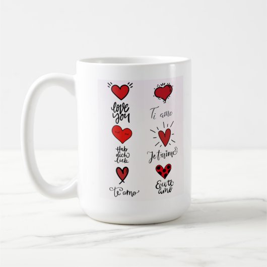 Liebes Sprachen Tasse (Links)