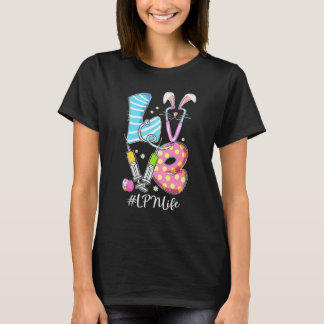 Liebes Stethoskop Lpn Leben Hase Krankenschwester T-Shirt