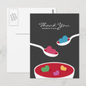 Liebes Suppe Postkarte (Vorne/Hinten)