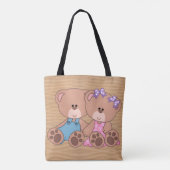 Liebes-Teddybär Tasche (Rückseite)