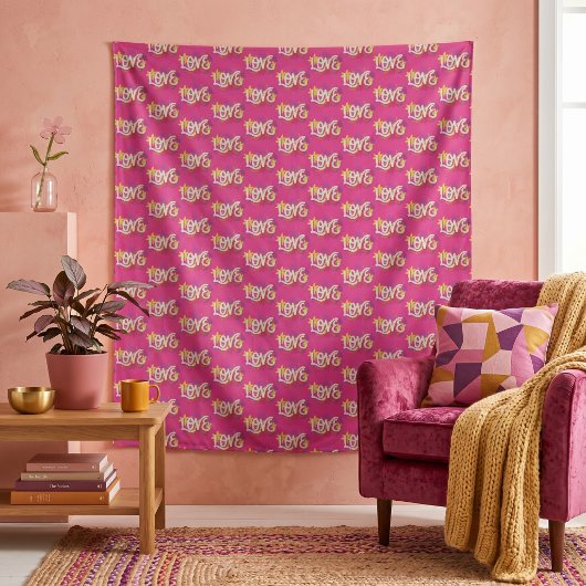 Liebes-Teppich Wandteppich