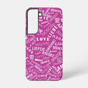 Liebes-Text Samsung Galaxy Hülle Farben wählen