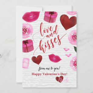 Liebes- und Kuschel-Valentinstagskarte Feiertagskarte