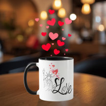 Liebes- und Monument-Personalisierte Tasse