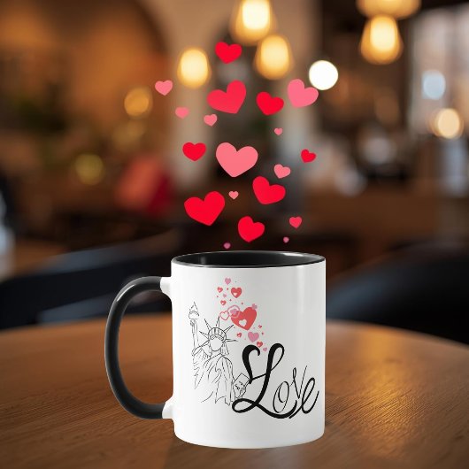 Liebes- und Monument-Personalisierte Tasse