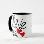 Liebes- und Monument-Personalisierte Tasse (Vorderseite Links)