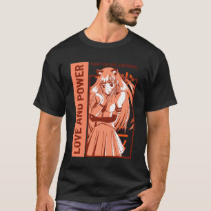 Liebes- und Power-Anime lustig T-Shirt
