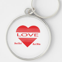 Liebes- und Romantik-Konzeptdesign mit Herzelement Schlüsselanhänger