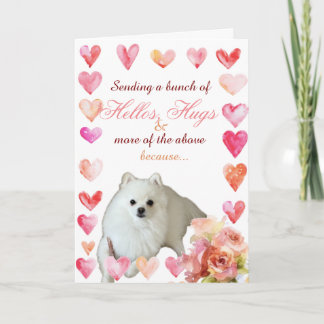 Liebes- und Umarmungskarte mit Punny Pup Karte
