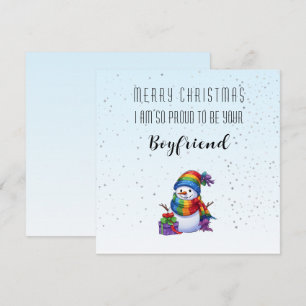 Liebes-Weihnachtskarte mit Personalisierung Feiertagskarte