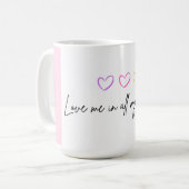 Liebesästhetik Kaffeetasse (Vorderseite Links)