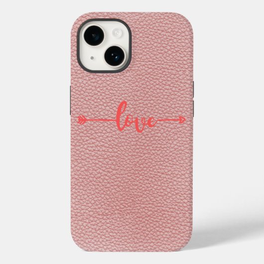 Liebesästhetik Rosa iPhone 14 Hülle. Case-Mate iPhone Hülle (Rückseite)