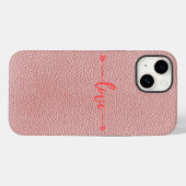 Liebesästhetik Rosa iPhone 14 Hülle. Case-Mate iPhone Hülle (Rückseite (Horizontal))