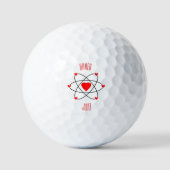 Liebesatom-Bindung-Golfball Golfball (Vorderseite)