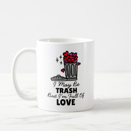 Liebesattribute Müll Süß Lustig Kaffeetasse (Links)