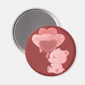 Liebesbärenmagnet Magnet (Vorderseite/Rückseite)