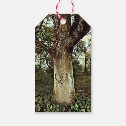 Liebesbaum Geschenkanhänger (Vorderseite)