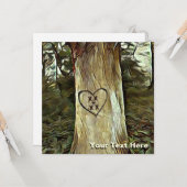 Liebesbaum Karte (Vorderseite/Rückseite Beispiel)