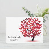 Liebesbaum Save The Date (Stehend Vorderseite)