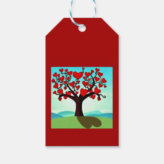 Liebesbaum - tree of love geschenkanhänger (Vorderseite)