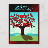 Liebesbaum - Valentine's Day Postkarte (Vorderseite)