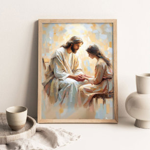Liebesbekundungen, Christliche Kunst, Jesus und Ic Poster