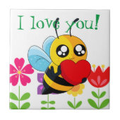 Liebesbiene Fliese (Vorderseite)