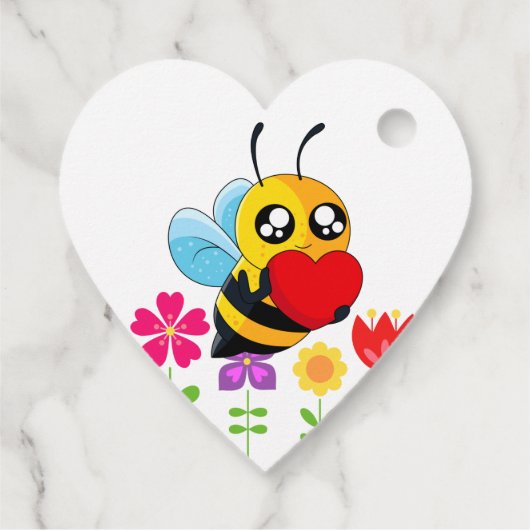 Liebesbiene Geschenkanhänger (Rückseite)