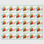 Liebesbiene Geschenkpapier (Flach)