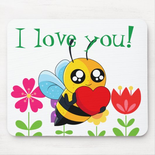 Liebesbiene Mousepad (Vorne)