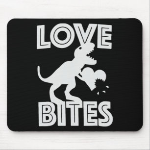 Liebesbisse Dinosaurier Valentinstag  Mousepad