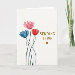 Liebesblumenkarte senden karte
