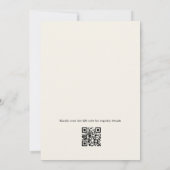Liebesblüten Floral QR Code Brautjungfernparty Einladung (Rückseite)