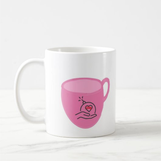 Liebesbombe-Tasse Kaffeetasse (Links)