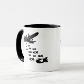 Liebesbomben abwerfen tasse (Vorderseite Links)