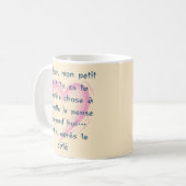Liebesbotschaft für sie und ihn kaffeetasse (Vorderseite Links)