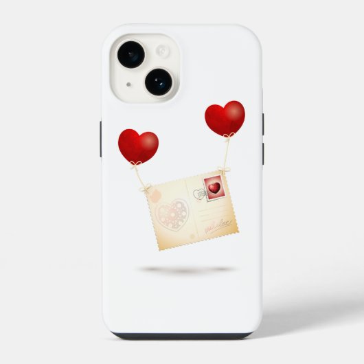 Liebesbotschaft iPhone Hülle (Rückseite)