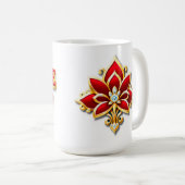 Liebesbotschaft mit goldenem Text Kaffeetasse (VorderseiteRechts)