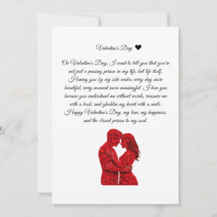 Liebesbotschaft zum Valentinstag Einladung