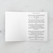 Liebesbrief an mich oder jemanden, der Bestätigung Karte (Innenseite)