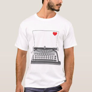 Liebesbrief auf alter Schreibmaschine T-Shirt
