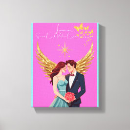 Liebesbrief-Design - Liebe, Heiliger Valentin xxoo Leinwanddruck