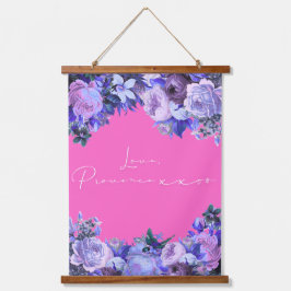 Liebesbrief Design - Liebe, Provence xxoo Wandteppich Mit Holzrahmen